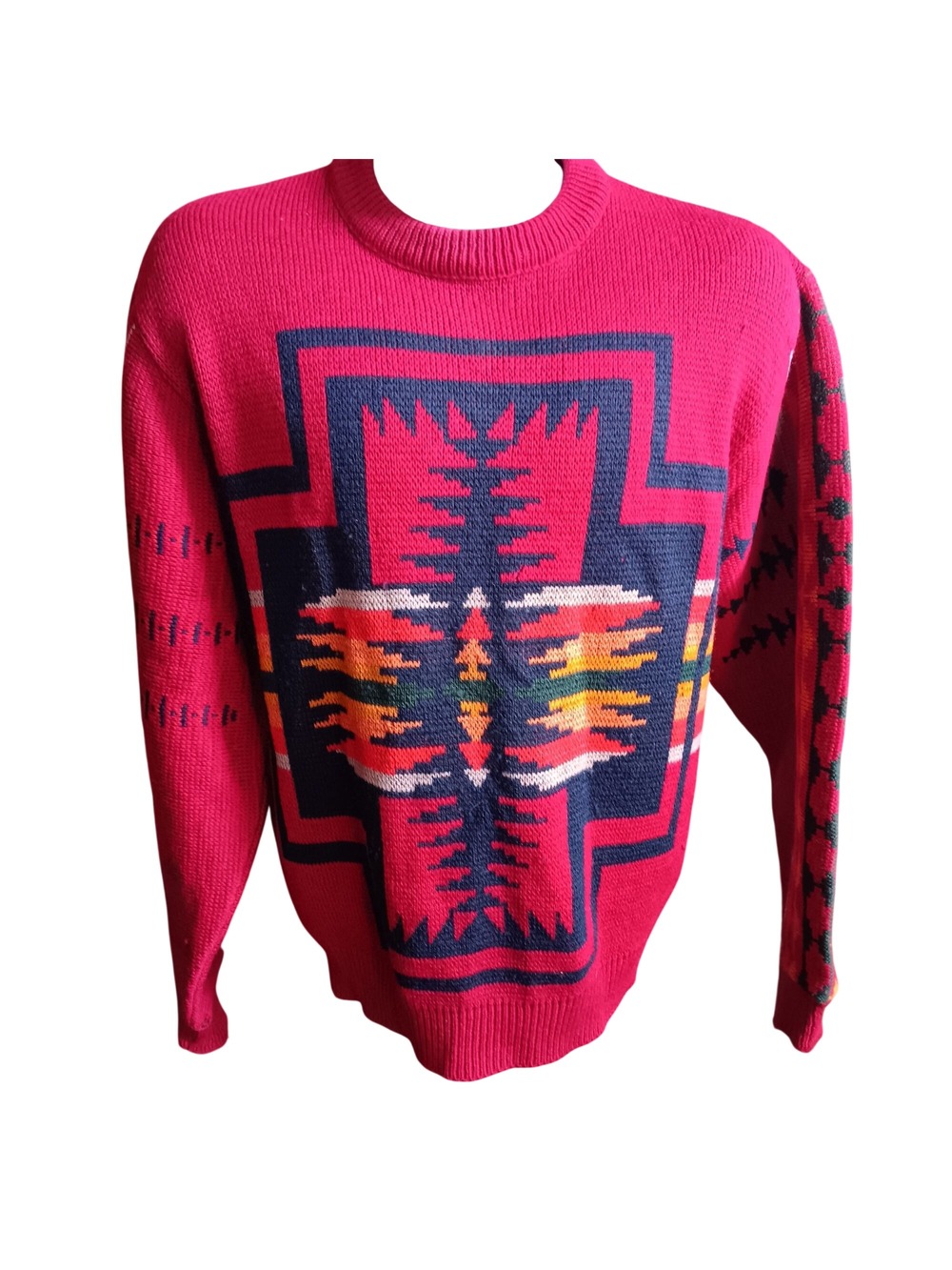 Medium Vintage Pendleton High Grade Wester Wear Southwestern Knit Sweater USA